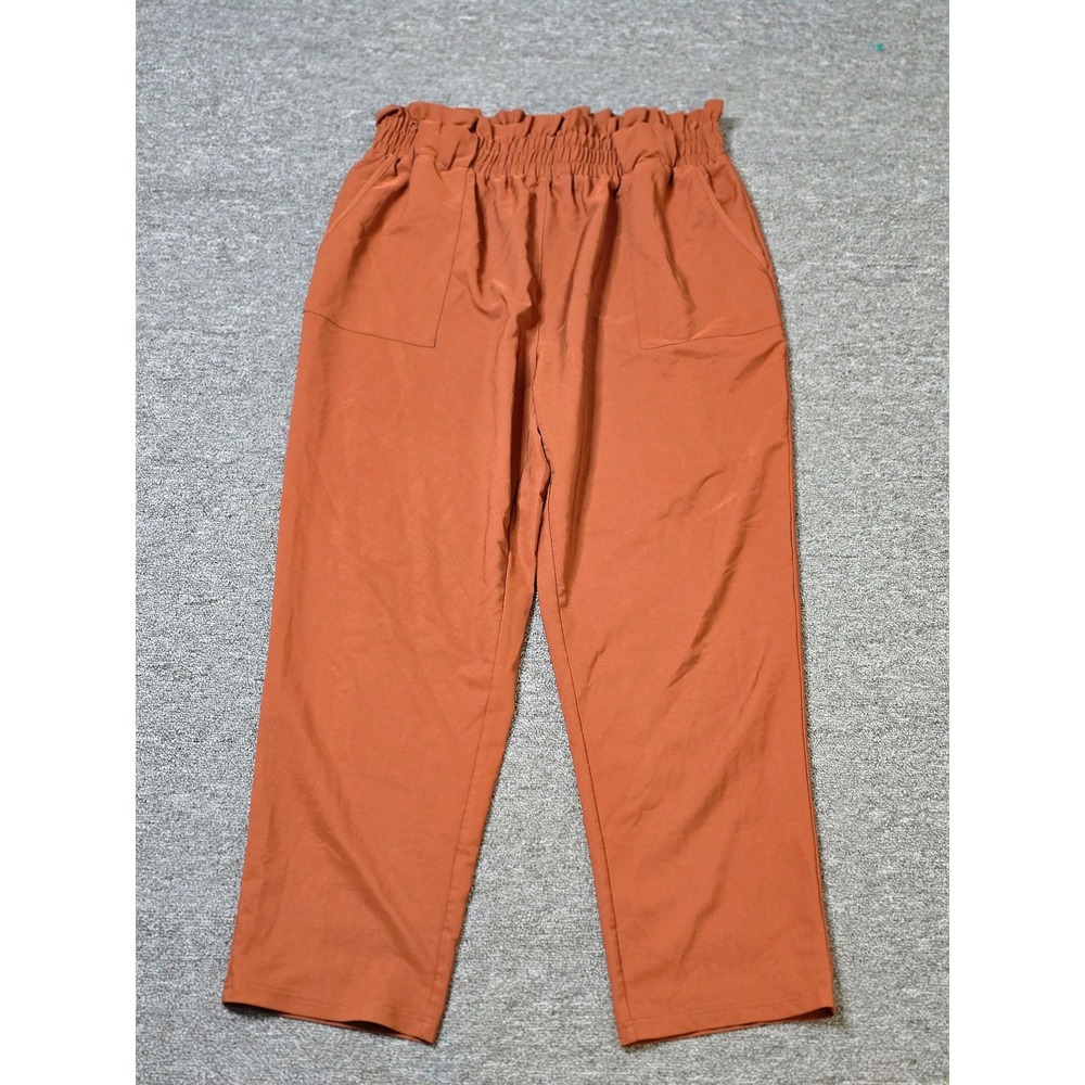 Hanna Nikole Paper Bag Waist Pants‎ High Rise Casual Trousers 18W